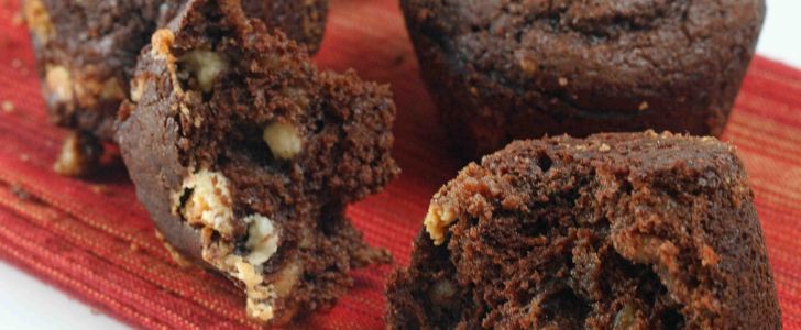 Post image for Chokolade muffins med 3 slags chokolade