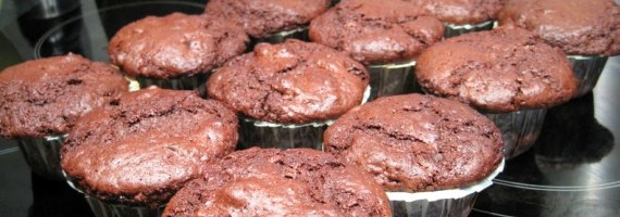 Post image for Chokolade muffins med nødder
