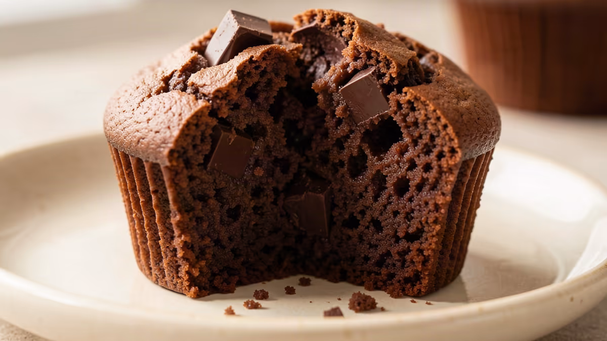 AI-genereret illustration af brownie muffins