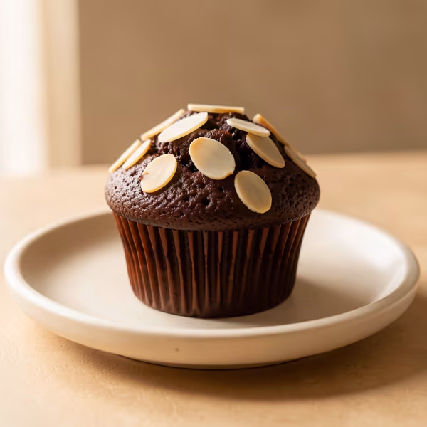 AI-genereret illustration: chokolademuffins med amaretto