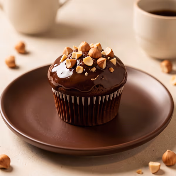 AI-genereret illustration: chokolade muffins med bailey
